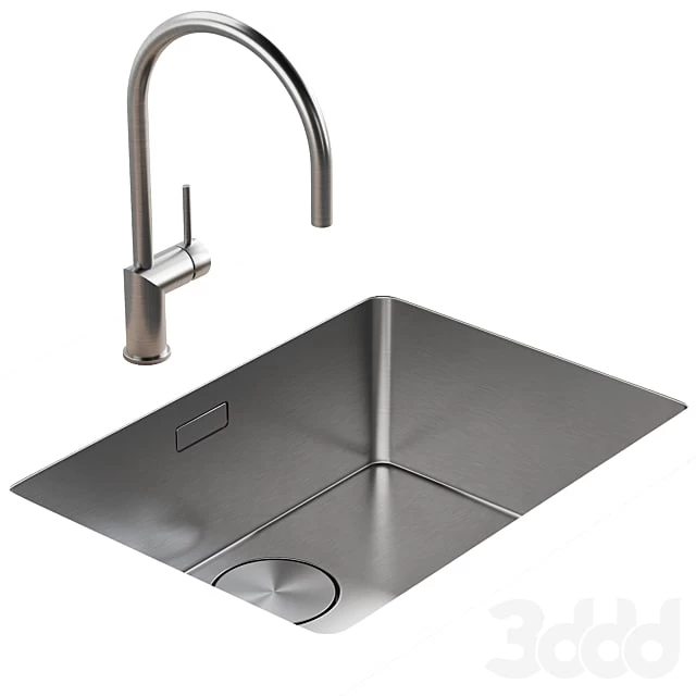 101 FRANKE Mythos MYX with Rhythm kitchen faucet