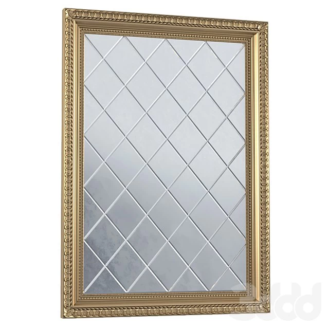 Antique beveled mirror in classic frame. Beveled Accent Mirror