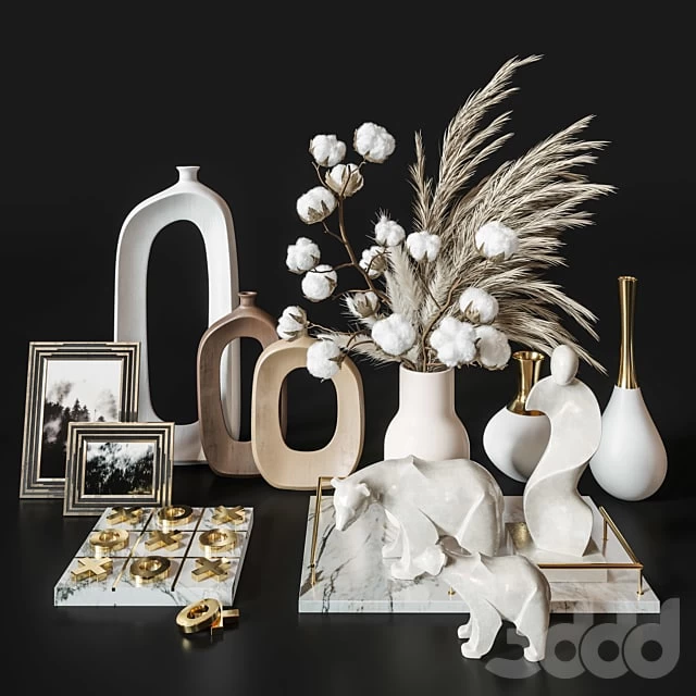 Decoration Set 34 Cotton Pampas