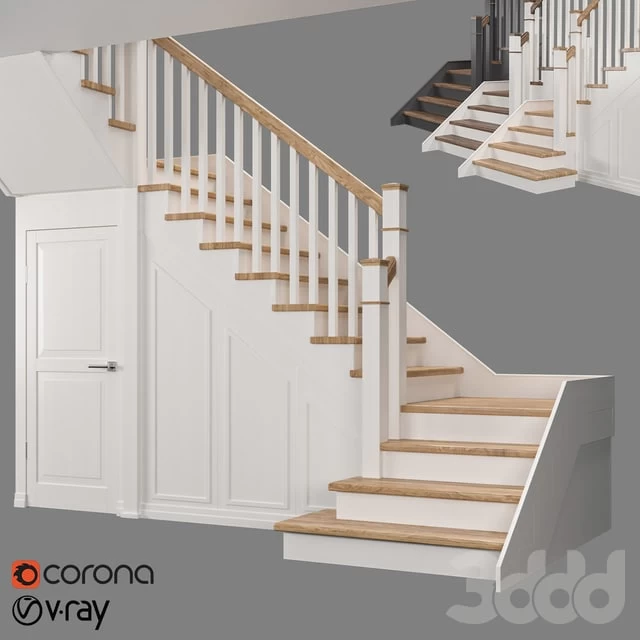 Staircase with pantry