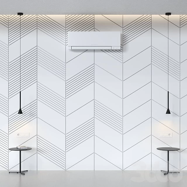 The decor for the white bedroom.