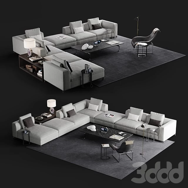 B&B Michel Club sofa set