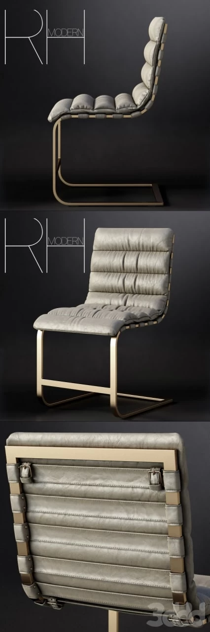 RH/ OVIEDO LEATHER SIDE CHAIR
