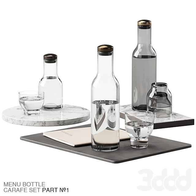 136 dishes decor set 09 MENU Bottle Carafe by Norm P01