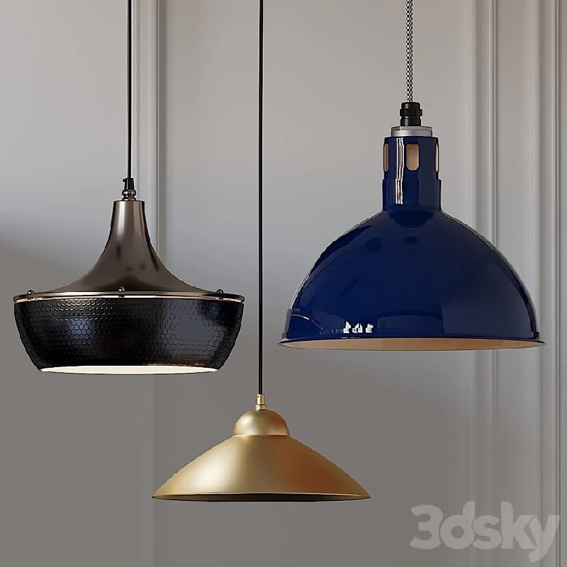 Rae, Wesco Vented Cord and Small Cone Pendants