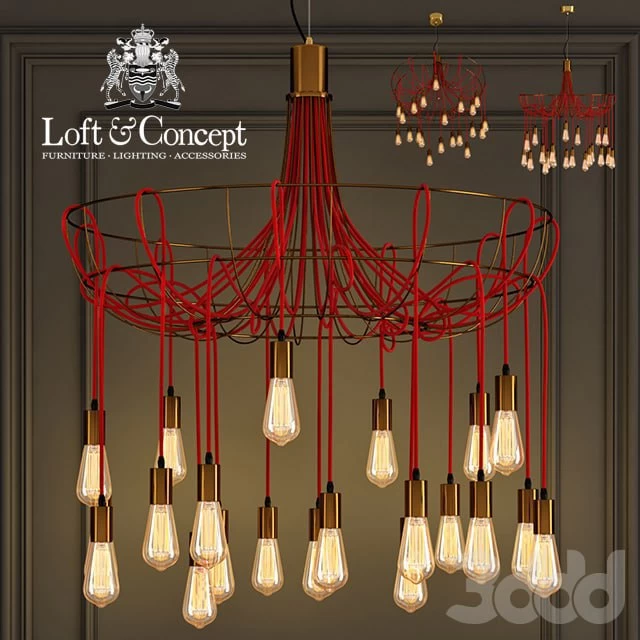 Chandelier Blood Wire Chandelier Red 21.