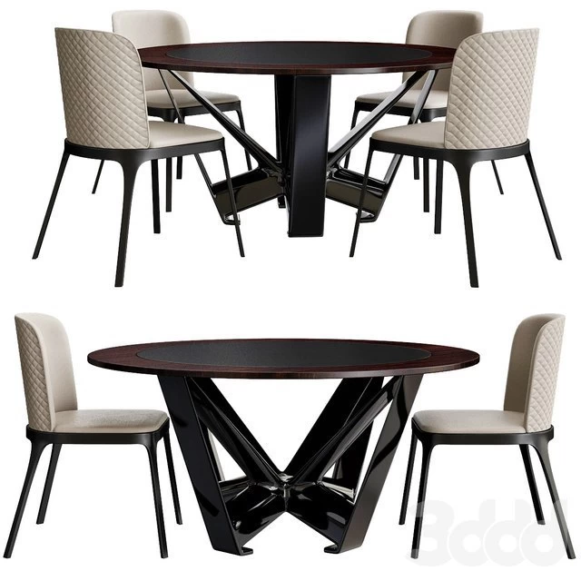 Dining table Cattelan Italia Milano Skorpio Round Ker-Wood