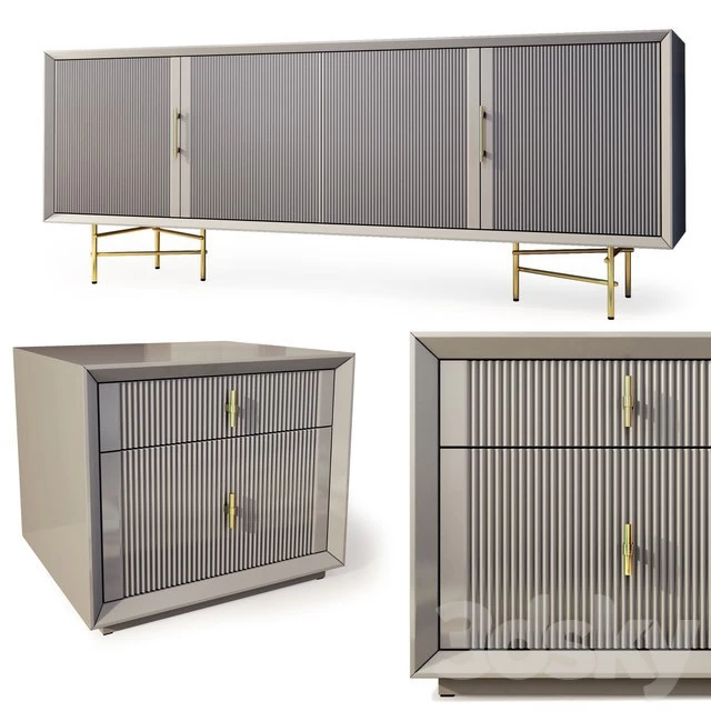 Chest of Drawers and Bedside Table Astoria