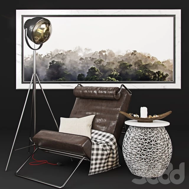 Armchair with decor 2