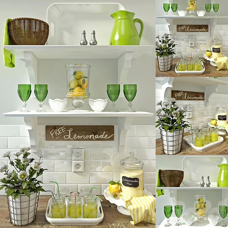 Set of Kitchen Decor