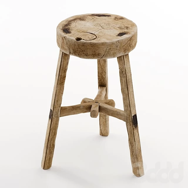 Vintage wooden stool