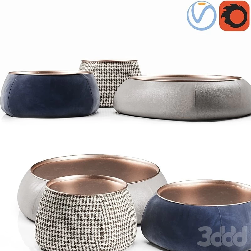 B&B Italia Lady Fat table set