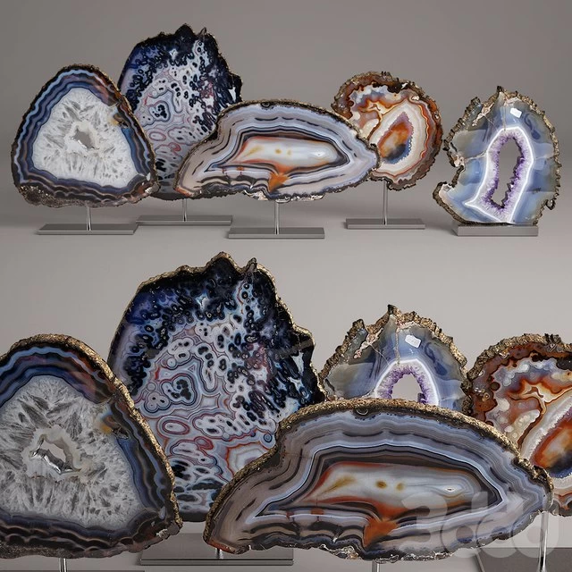 agate decor set