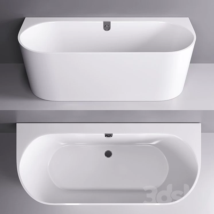 - Wall-mounted bathtub Villeroy & Boch Oberon .