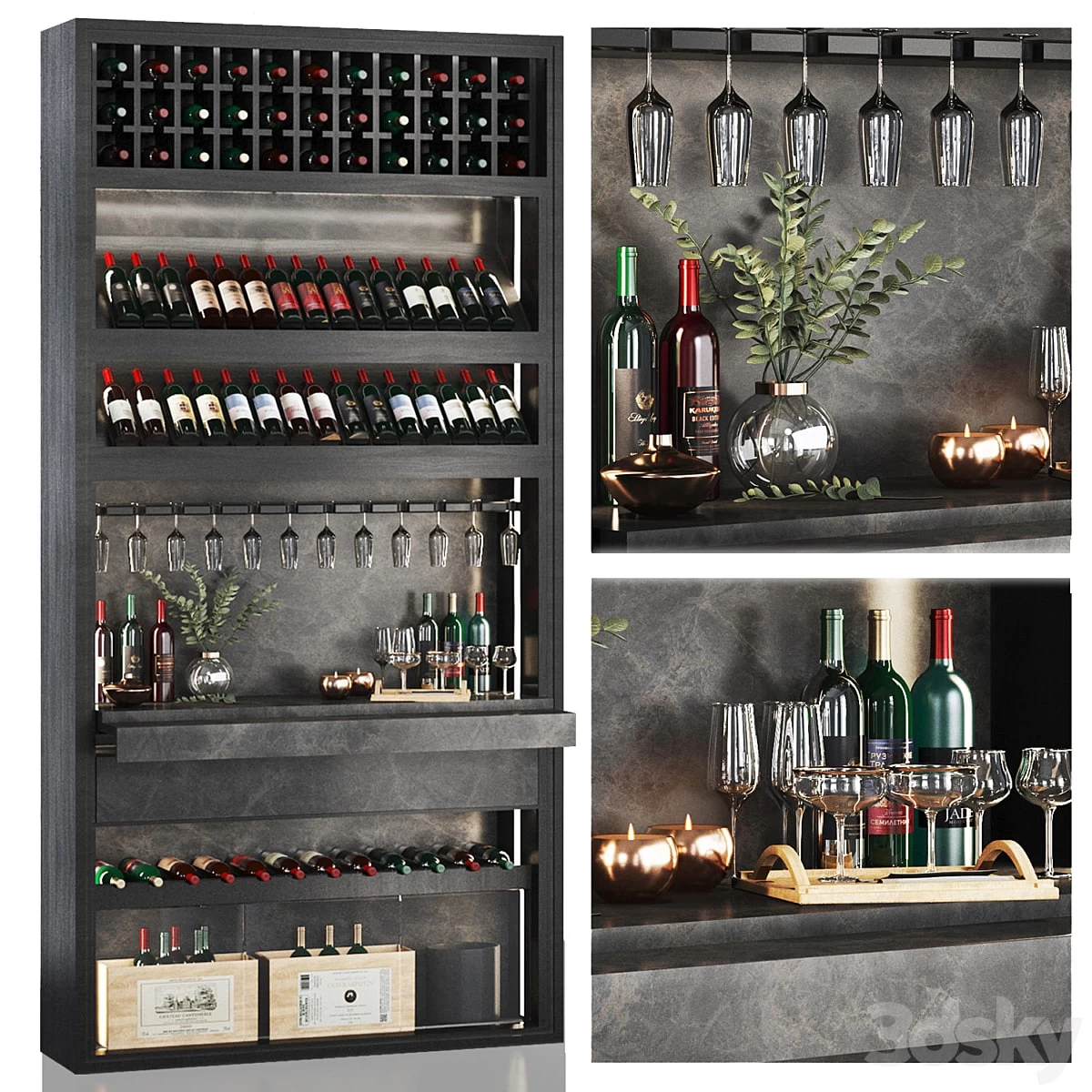 minibar- wine shelf