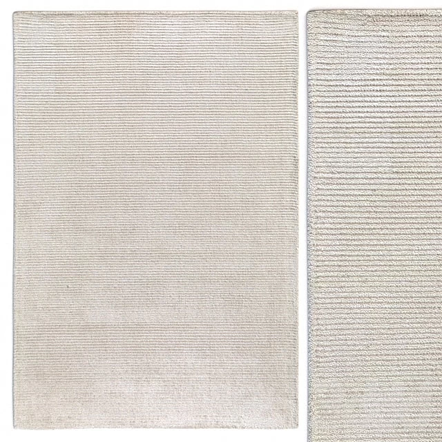 Benuta Lines Viscose Cream Rug