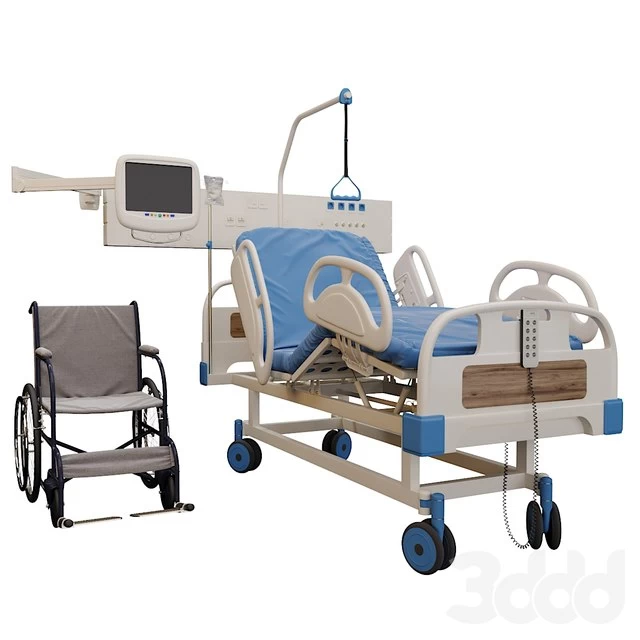 Medical bed and Wheelchair