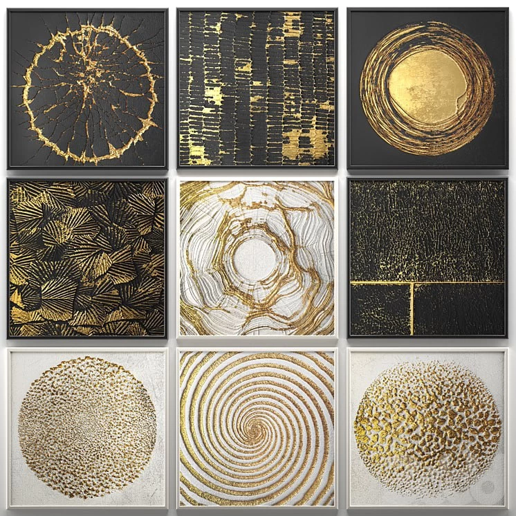 Decorative set of paintings