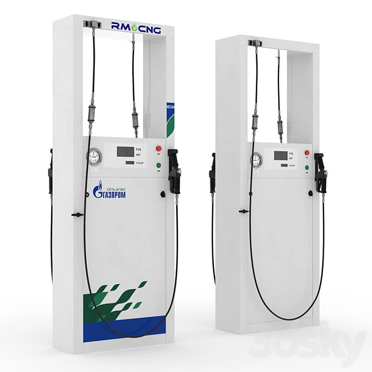 Gas fuel dispenser CNG