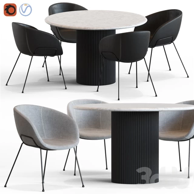 Globewest Benjamin Table and Duke Chair