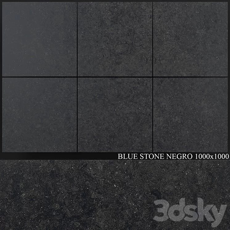 Grespania Coverlam Blue Stone Negro 1000x1000