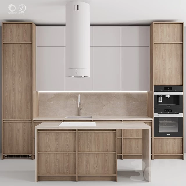 Kitchen №121 "Wood and Sand"