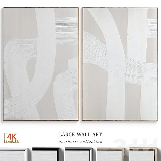 Abstract Textural Plaster Wall Art C-399