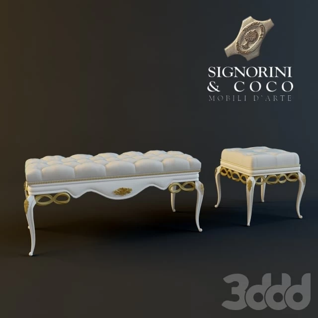 Bench e pouf Signorini & Coco, Forever