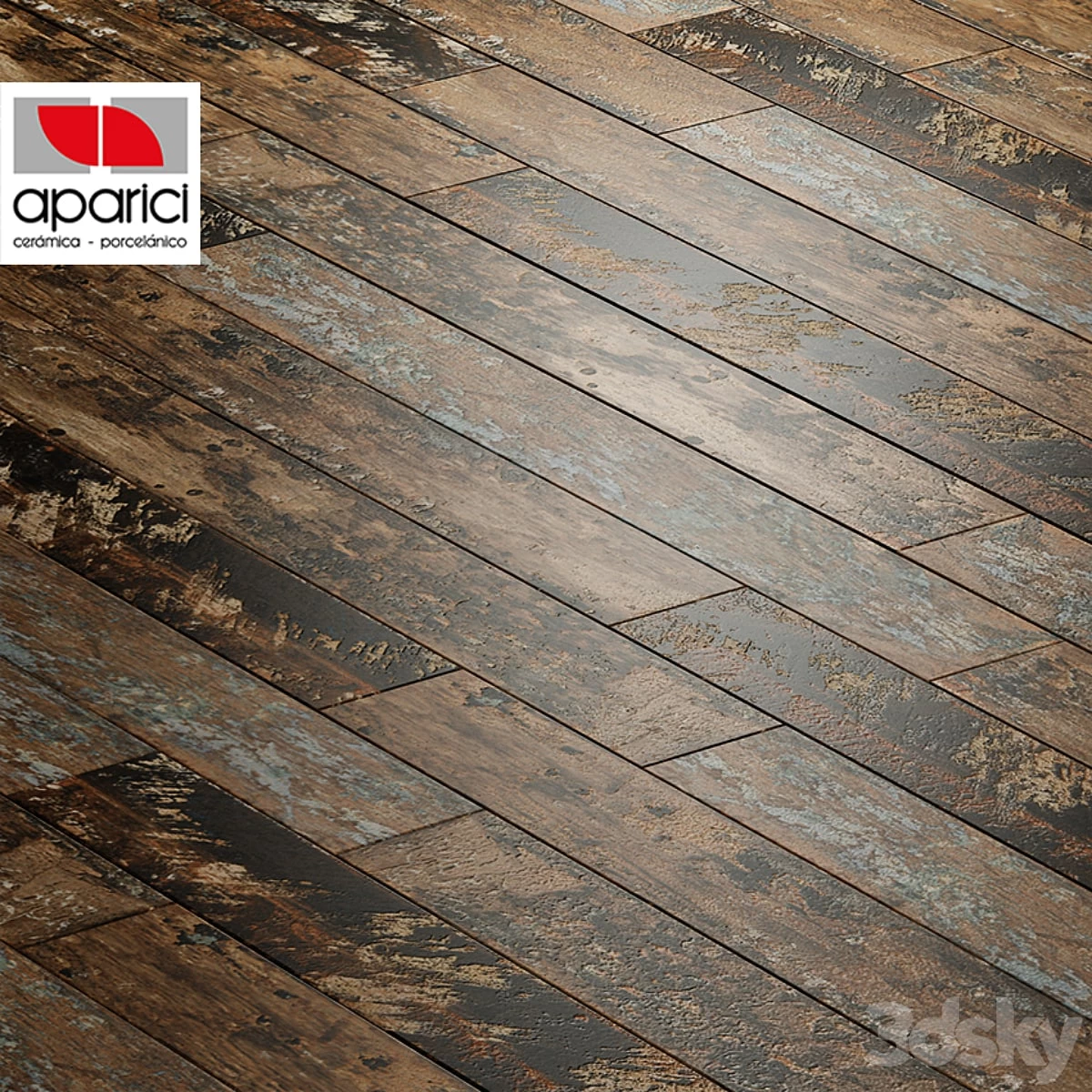 Porcelain stoneware Aparici collection SONAR DARK NATURAL