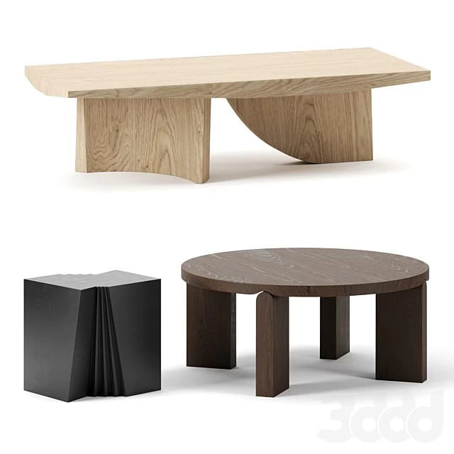 Coffee tables set by Christophe Delcourt