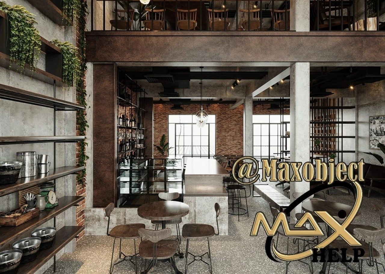 Scenes 3d Coffee Room Interior