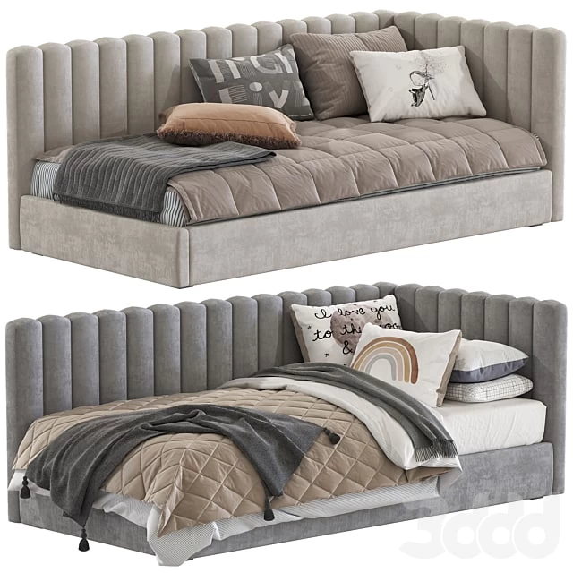 Avalon Upholstered Corner Bed