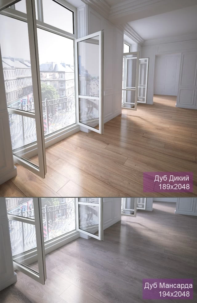 types of parquet: Oak Wild Oak Attic