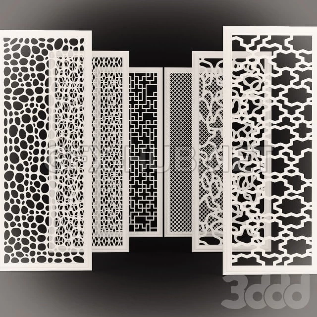 Set of decorative panels