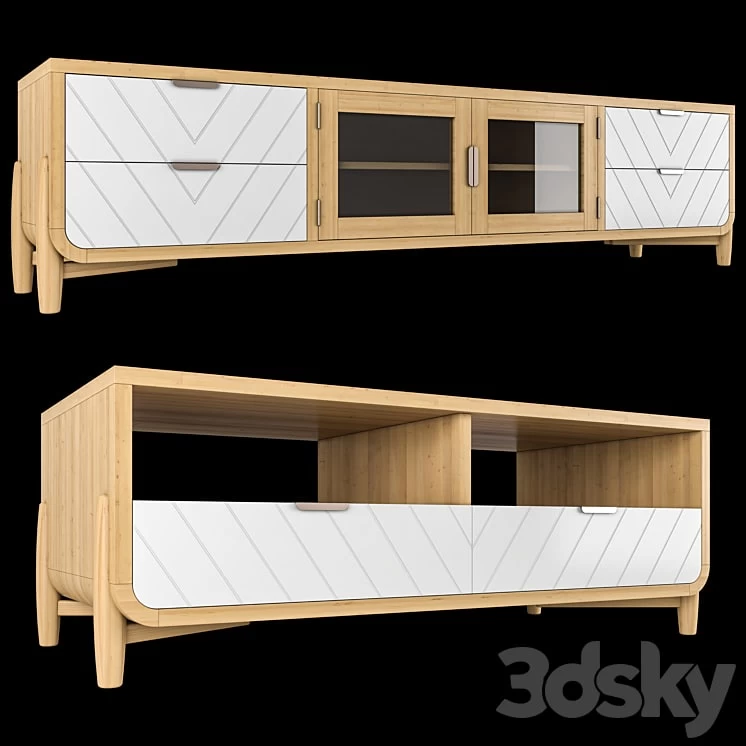 Wind cabinet and Coffee table