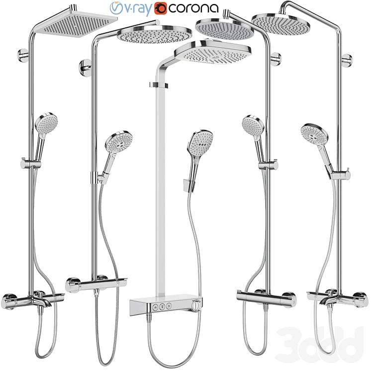 Shower systems Hansgrohe set 154