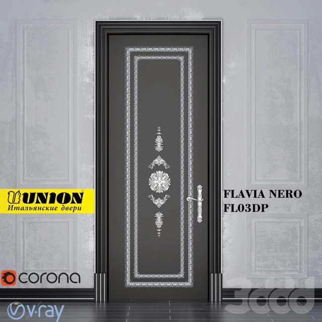 The door FLAVIA FL03DP Nero