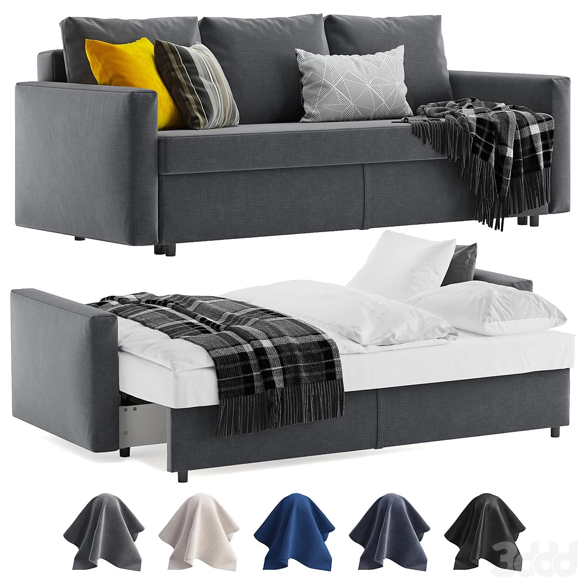 Ikea Friheten sleeper sofa 3 seats