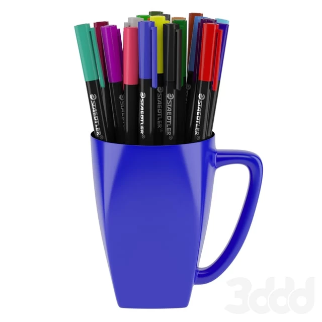 Glass with markers