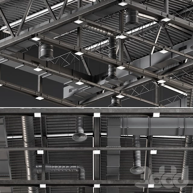 Ceiling Ventilation Black