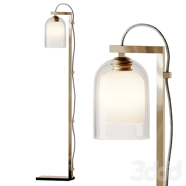 Articolo - LUMI Floor Lamps - Brass - Grey and Grey