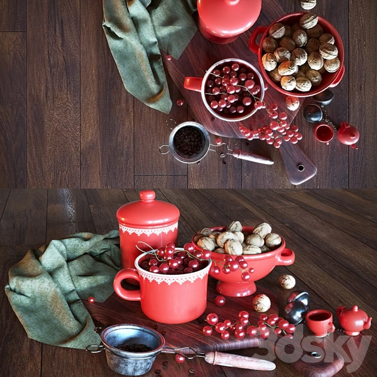 Still life with currants