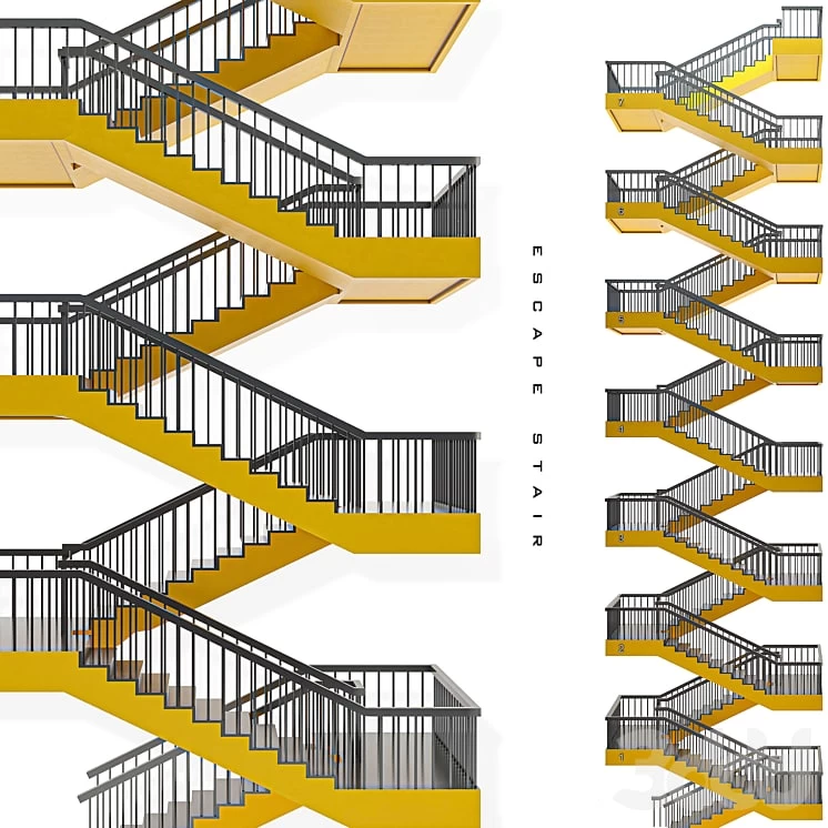 Escape-stair -stair