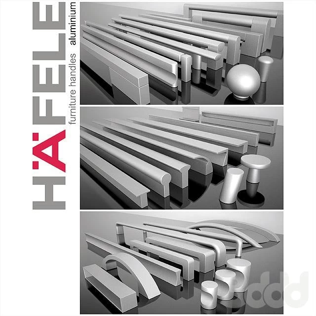 Hafele handles - Aluminium