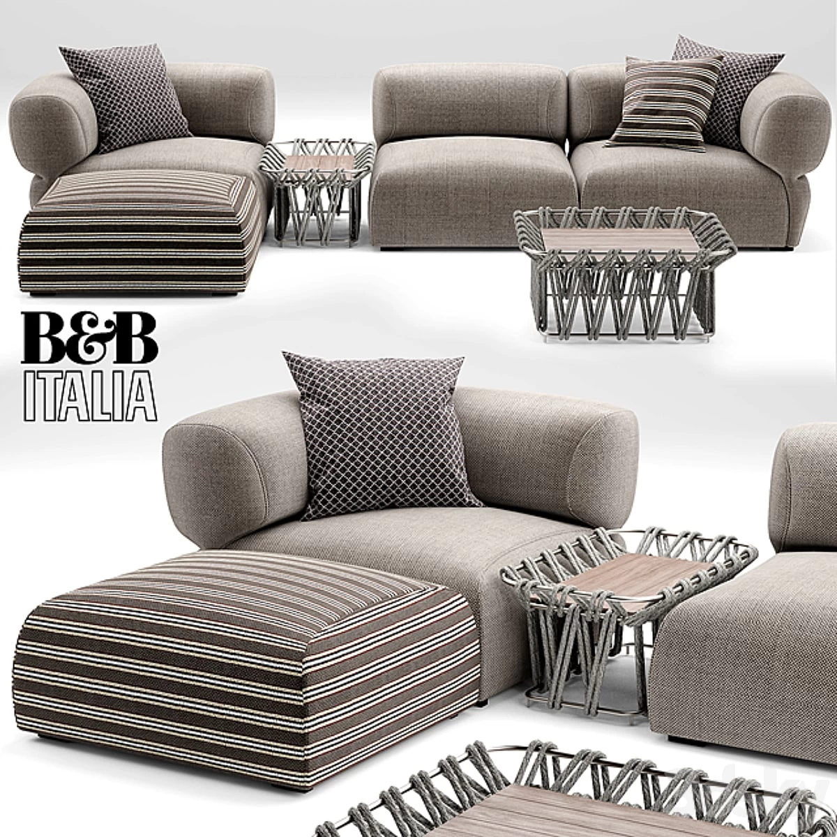Sofa Butterfly BT007 Sofa B & B Italia &BItalia