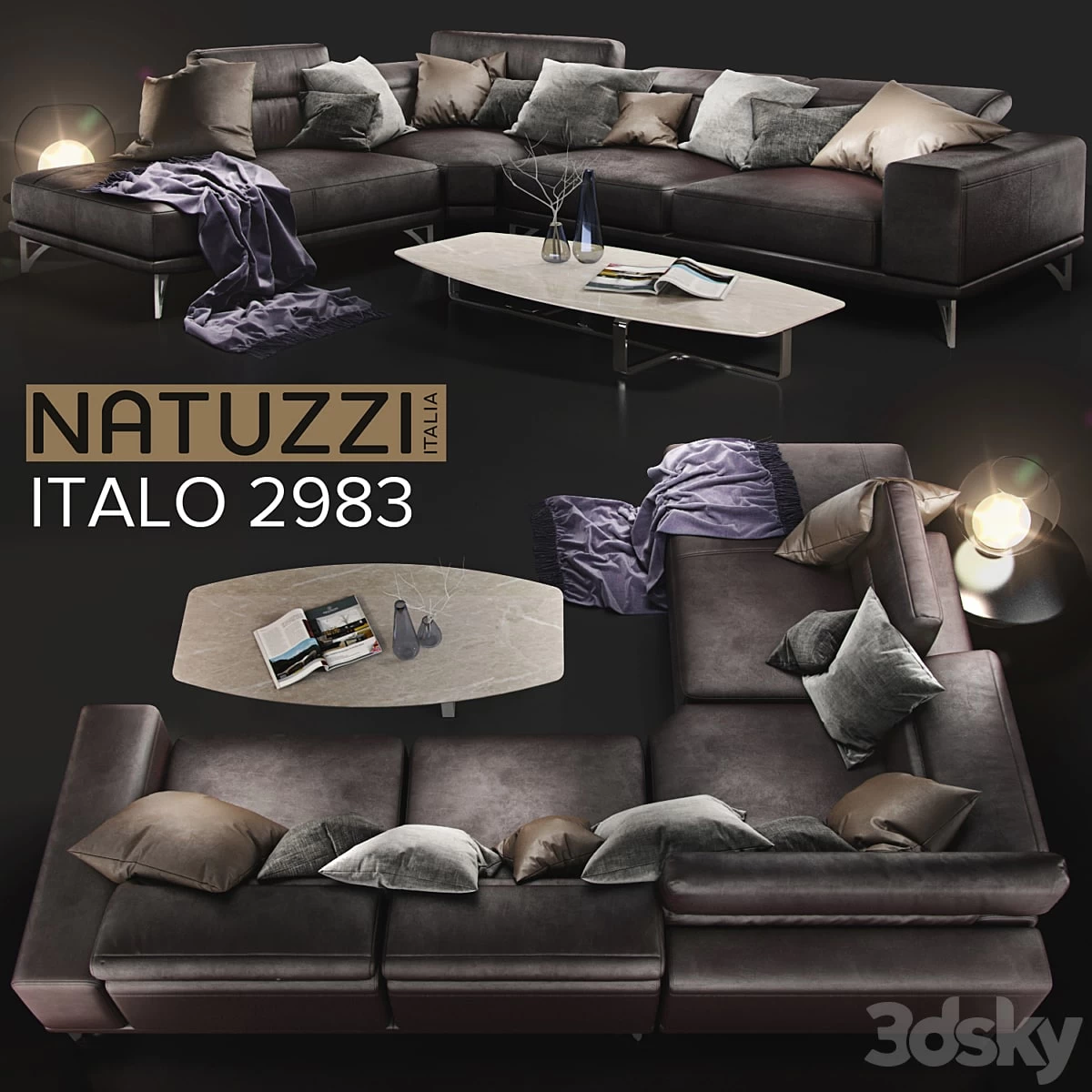 Sofa NATUZZI Italo 2983