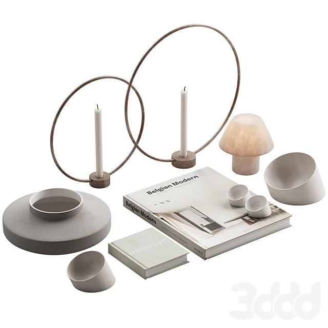 Living Decor Set Minimum Neutral Pack 01 056