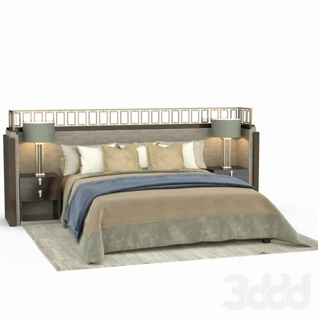 bed in a modern style / Bed