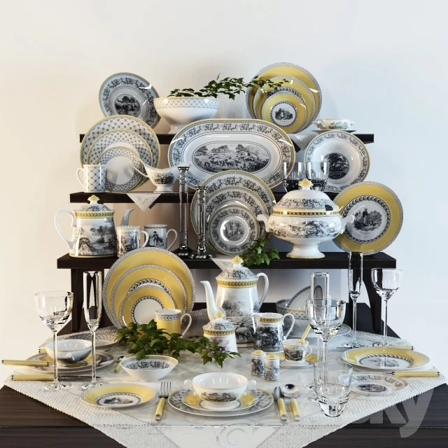 Table decor dishes & boch