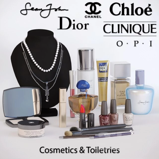 Set of cosmetics and toiletries